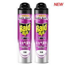 雷达 (Raid) 杀虫剂喷雾 600ml*2瓶 杀蟑喷雾 杀虫气雾