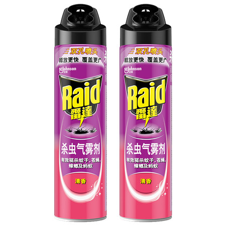 雷达 (Raid) 杀虫剂喷雾 600ml*2瓶 清香款图片