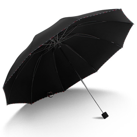 天堂伞 加大加固防晒晴雨伞 3331E升级款黑色 两用经典商务遮阳伞图片