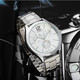 七夕礼物 包邮Yueda超大气 厚重大表 双重精细刻度男表钢带手表YD002
