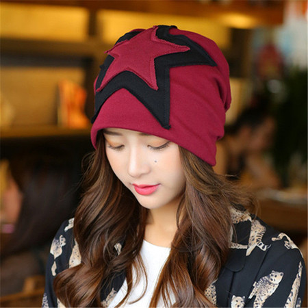 韩版双层套头帽秋冬保暖包头帽时尚帽护头帽子 B104图片