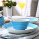 菲米生活PHMI TC712 蓝芯手绘餐具碗盘勺套装