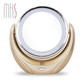 MKS/美克斯高倍化妆镜台式LED灯镜大号双面梳妆镜带灯镜子5倍放大