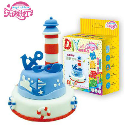 天使彩虹新品儿童玩具双层爱琴海蛋糕大盒款 超轻粘土材料包DIY热销益智玩具礼物图片
