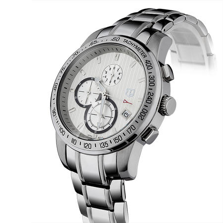 大宏原装正品商务男式手表精英三眼多功能精钢男士钢带运动手表 钢表SB-80006图片