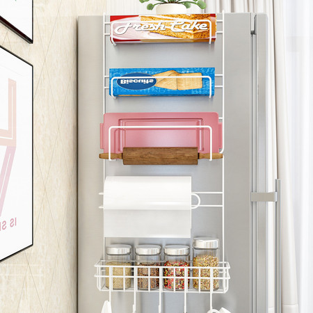 索尔诺 创意冰箱架挂架侧壁挂架 厨房收纳置物架调味料架整理架子Z623