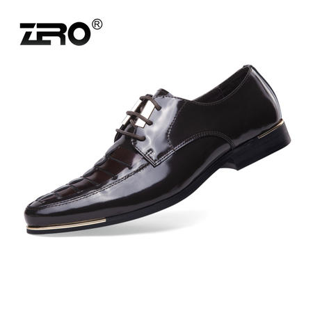 Zero零度 新品高端 商务正装鞋 英伦时尚潮流男士皮鞋头层皮63910图片