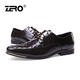 Zero零度 新品高端 商务正装鞋 英伦时尚潮流男士皮鞋头层皮63910
