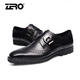 Zero零度新款布洛克男鞋真皮雕花英伦商务正装皮鞋男士婚鞋F8933
