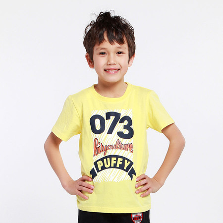 PuffyPuppy童装 纯棉印花短袖T恤 夏装男童上衣 PDXZ01P35图片