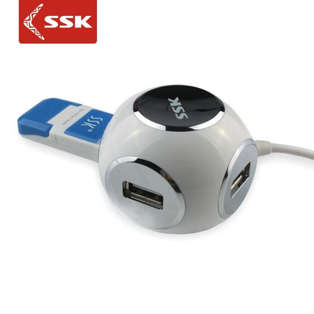 SSK飚王 玲珑 4口USB HUB集线器 SHU018 HUB分线器笔记本电脑扩展器