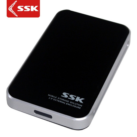 SSK飚王 HE-T200黑鹰II 2.5寸USB2.0移动硬盘盒 支持SSD笔记本硬盘sast接口图片