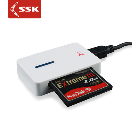 SSK飚王 SCRM016闪灵II代 All in 1四合一多功能读卡器 手机相机内存卡读卡器