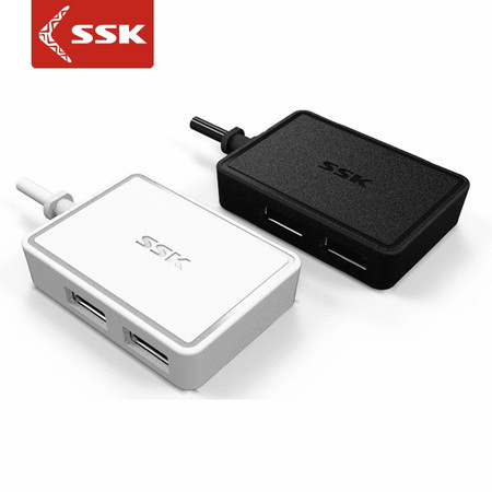 SSK飚王 SHU200方舟 一拖四4口USB HUB 高速USB2.0 集线器 电脑扩展分线器图片