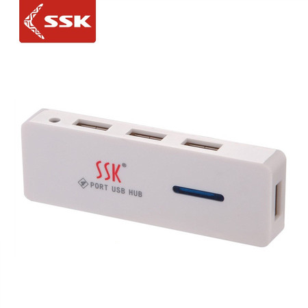 SSK飚王 闪灵SHU006  一拖四口USB2.0 HUB集线器 创意高速4口扩展电脑分线器图片