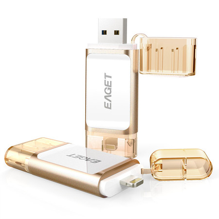 【包邮】EAGET忆捷 i60 32G苹果手机U盘USB3.0 苹果官方MFI认证 双接口电脑通用