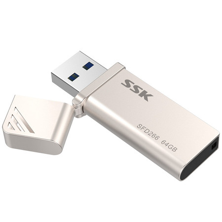 SSK飚王 火神SFD266 金属连体盖U盘64G USB3.0个性创意商务办公u盘图片