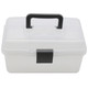 福吉斯特（Forgestar）10寸家用五金工具箱 透明色双层收纳箱药箱美术零件盒 G561-1