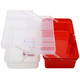 福吉斯特（Forgestar）14寸家用五金工具箱 红色三层收纳箱药箱美术零件盒 G569-2