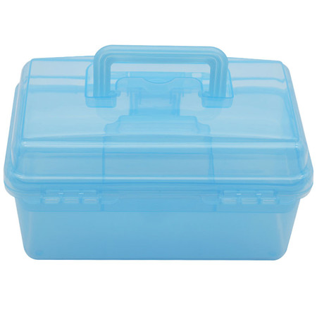 福吉斯特（Forgestar）10寸家用五金工具箱 蓝色双层收纳箱药箱美术零件盒 TKG561-3-