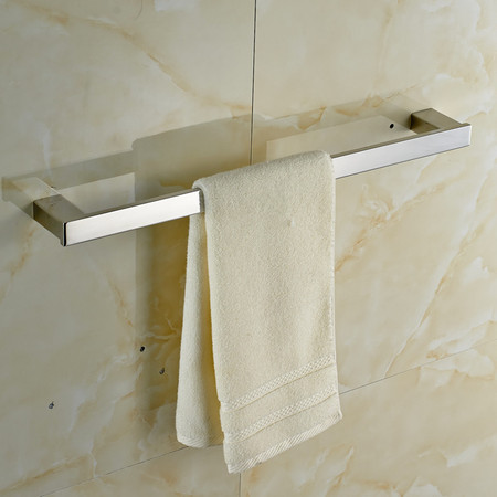 卫欲无限 里诺极简主义系列 镜面304不锈钢卫浴挂件 毛巾架 单杆图片