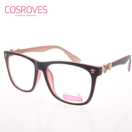 COSROVES 时尚韩版学院风方框文艺平镜平光镜框架眼镜PG08-1