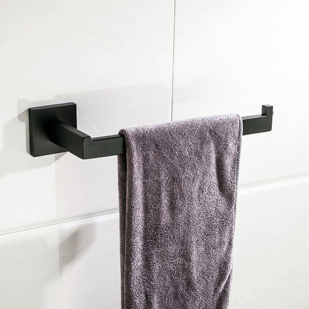 卫欲无限  黑色玛莎抗锈 304不锈钢 浴室挂件 挂毛巾 毛巾环 Q7009H图片