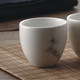 凯米/KIMI 陶瓷 纯色 简约 茶杯 茶壶 大理石纹日式茶具套装四件套