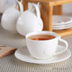 凯米/KIMI陶瓷 纯色 简约 水壶 水杯 茶杯 立方体曲纹杯套装（4人份）