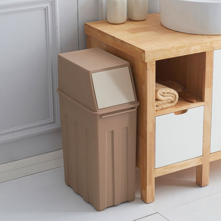 凯米/KIMI 厨房垃圾桶家用卫生间创意有盖客厅卧室可爱大号带盖垃圾桶30L--不带滑轮图片