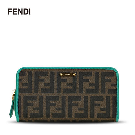 芬迪 Fendi 女款经典双F长款拉链钱夹钱包 8M0299