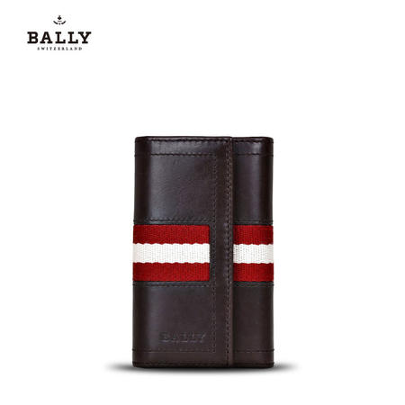 巴利 BALLY 男士TUTO小牛皮织带钥匙包 6168840 6168839