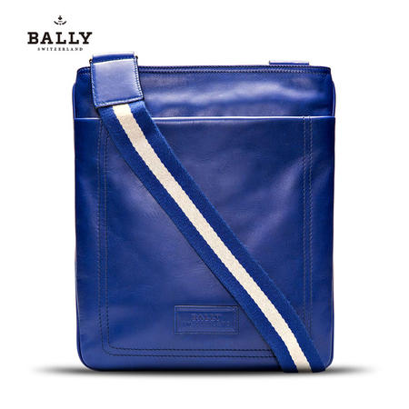 Bally TERINO 邮差包# 蔚蓝/蓝白条纹