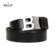 Bally B BUCKLE 35 M 板扣皮带#黑色/米黑条纹 110