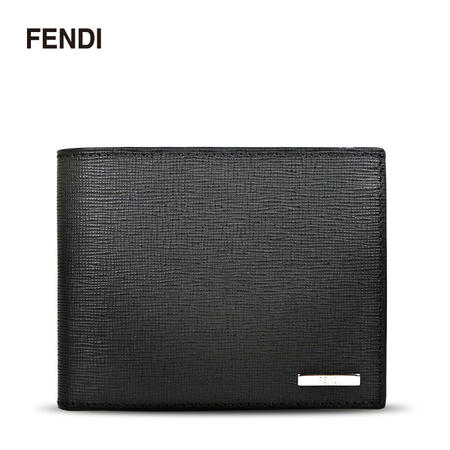 Fendi 短翻钱夹#黑色图片