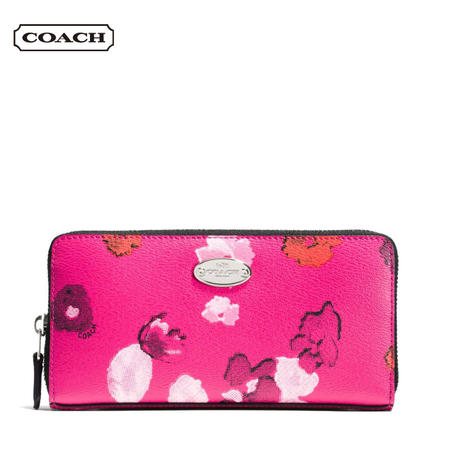 Coach FLRL PRT 全拉链钱夹#