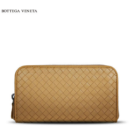 Bottega Veneta 编织长拉链皮夹图片