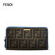 Fendi LOGO 撞色 长款拉链钱夹