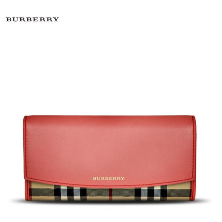 Burberry Porter 格纹长款翻盖钱夹 H图片