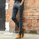 朗欣新款潮流时尚直筒修身型男士牛仔裤休闲舒适透气 时尚个性 经典有型牛仔长裤9605