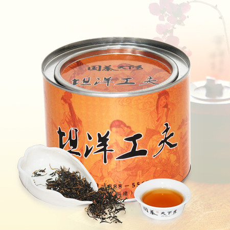 国茶天下秀128坦洋工夫红茶100g 茶叶 实惠罐装 包邮图片
