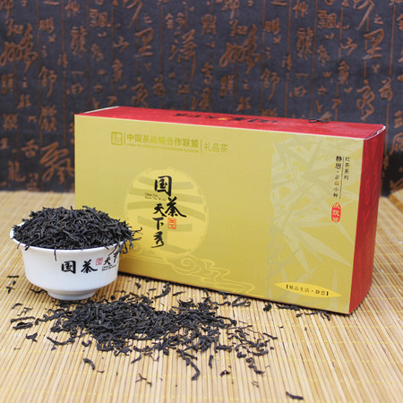 国茶天下秀 正山小种100g 盒装 红茶 茶叶【