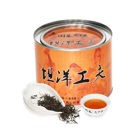 国茶天下秀 坦洋工夫红茶圆罐100g 茶叶图片