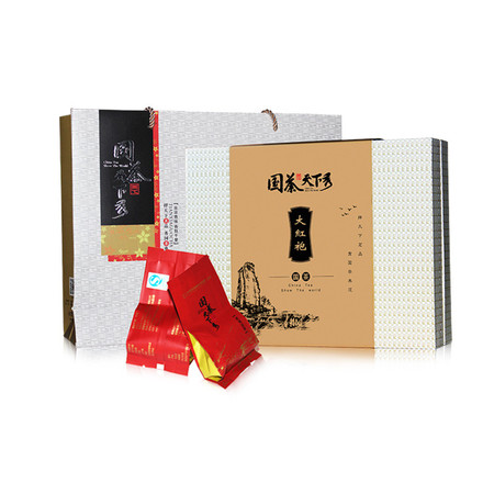 国茶天下秀 武夷大红袍茶叶 绿色茶礼盒装312g 岩茶包邮图片