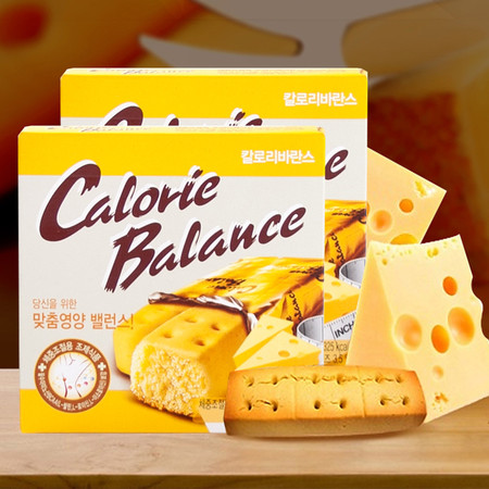韩国进口海太ACE奶酪味饼干 无糖低卡路里黄减肥饼干76g*2盒图片