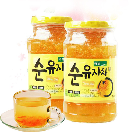 韩国进口正品KJ国际蜂蜜柚子茶560g图片