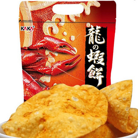 台湾进口休闲零食 kaka咔咔龙虾饼 90g  5口味任选