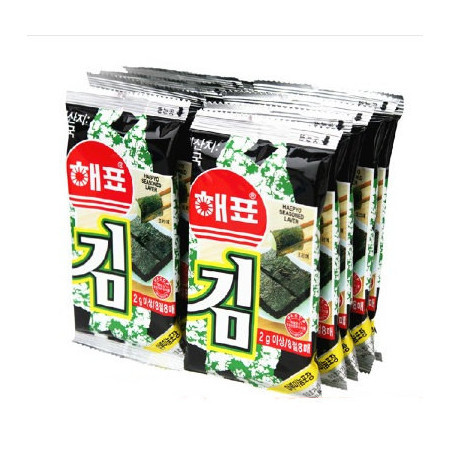 韩国进口 海牌紫菜海苔 2g*16小包