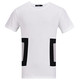 LESMART 莱斯玛特 男士圆领T恤短袖 时尚拼接短T男个性设计有弹性 TD17021