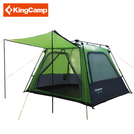 KingCamp/康尔户外露营多人速搭四方顶防暴雨自驾游帐篷 KT3096图片